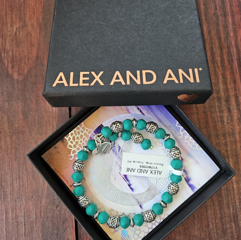 Alex and Ani Electric Wrap Bangle Bracelet